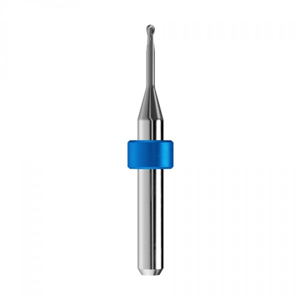 solid carbide ballnose end mill Ø2mm, optimized for machining composite