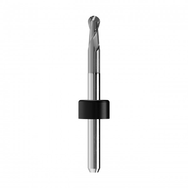 solid carbide ballnose end mill Ø3mm, optimized for machining CoCr, titanium