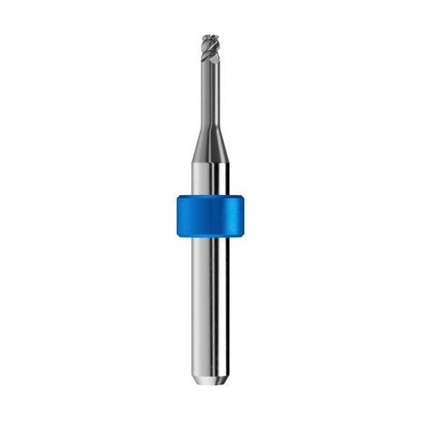 solid carbide high feed end mill Ø3mm, optimized for machining CoCr, titanium