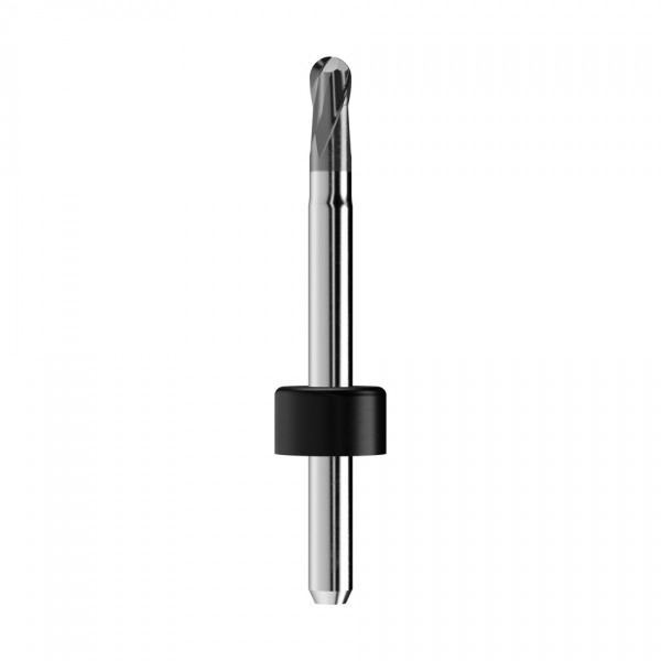 solid carbide ballnose end mill Ø3mm, optimized for machining zirconium oxide