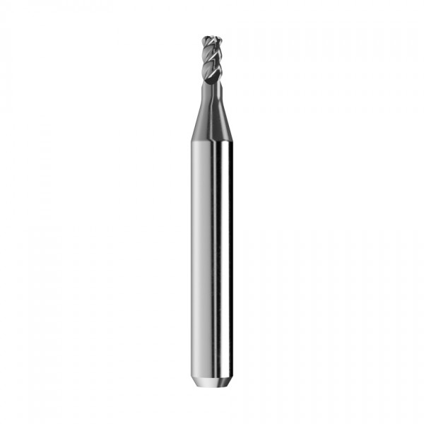 solid carbide torus end mill Ø3mm, optimized for machining CoCr, titanium