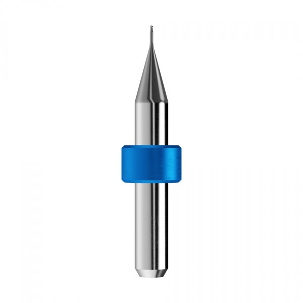 solid carbide ballnose end mill Ø0,6mm, optimized for machining CoCr, titanium