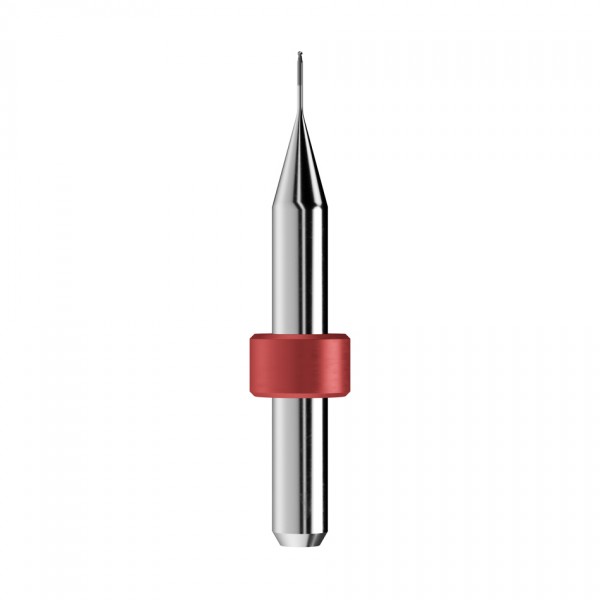 solid carbide ballnose end mill Ø0,6mm, optimized for machining zirconium oxide