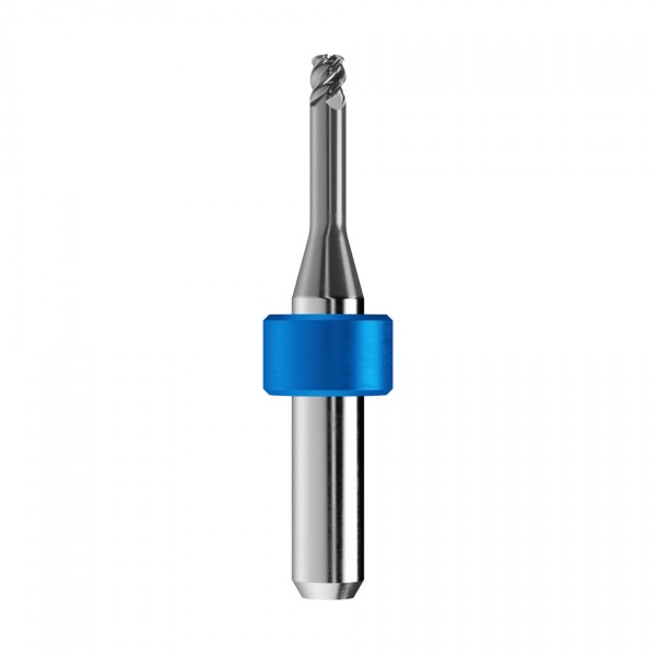 solid carbide high feed end mill Ø3mm, optimized for machining CoCr, titanium