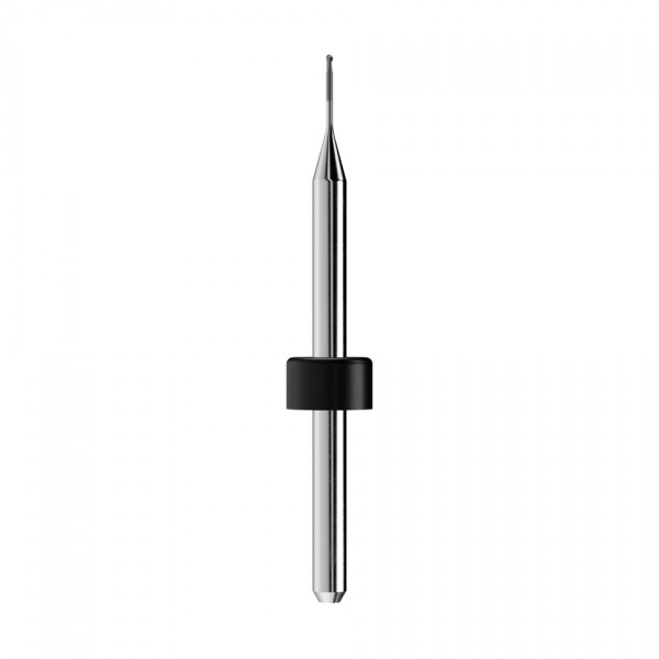 solid carbide ballnose end mill Ø0,6mm, optimized for machining zirconium oxide