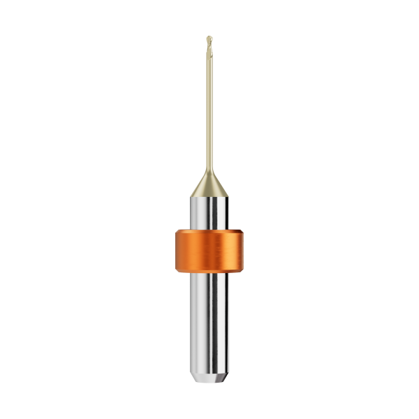 VHM-Radiusfräser Ø1mm, optimiert für die Zirkonoxid, PMMA, Wachs-Bearbeitung
