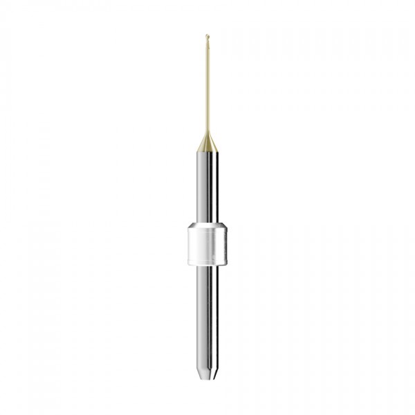 solid carbide ballnose end mill Ø0,6mm, optimized for machining zirconium oxide