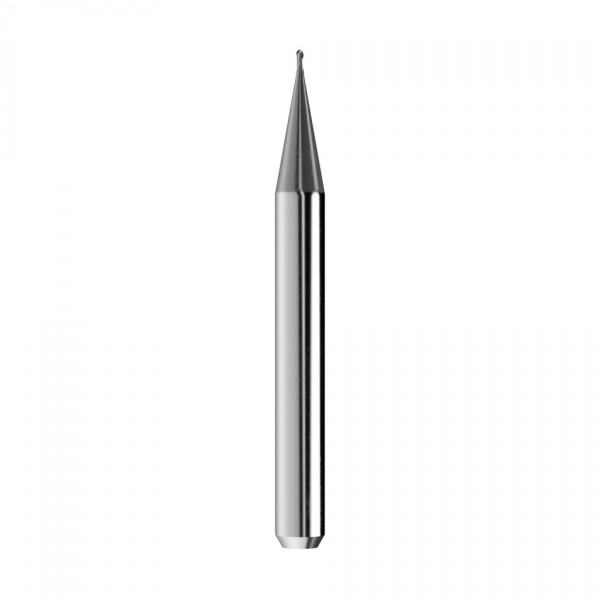 solid carbide ballnose end mill Ø0,6mm, optimized for machining titanium