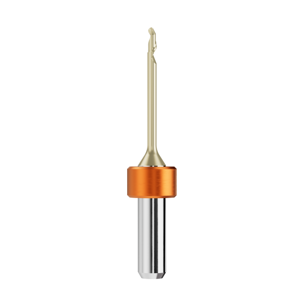 solid carbide ballnose end mill Ø2,0mm, optimized for machining PMMA, PEEK, wax